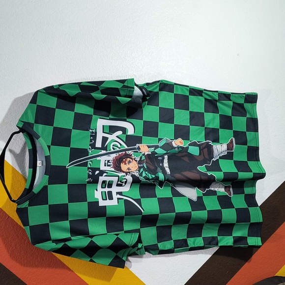 Unisex 3D Print Demon Slayer Tanjiro Kamado T-shirts Crew Neck. - Picture 5 of 10